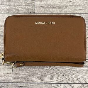 Michael Kors Continental Leather Tan Large Wallet